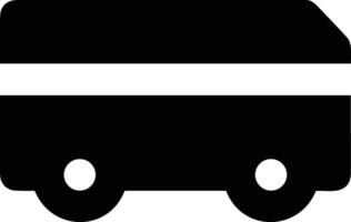 Bus transportation symbol icon vector image. Illustration of the silhouette bus transport public travel design image. EPS 10