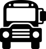 Bus transportation symbol icon vector image. Illustration of the silhouette bus transport public travel design image. EPS 10