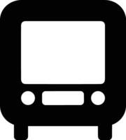 Bus transportation symbol icon vector image. Illustration of the silhouette bus transport public travel design image. EPS 10