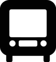 Bus transportation symbol icon vector image. Illustration of the silhouette bus transport public travel design image. EPS 10