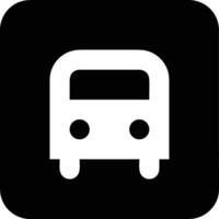 Bus transportation symbol icon vector image. Illustration of the silhouette bus transport public travel design image. EPS 10