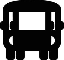 Bus transportation symbol icon vector image. Illustration of the silhouette bus transport public travel design image. EPS 10