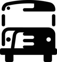 Bus transportation symbol icon vector image. Illustration of the silhouette bus transport public travel design image. EPS 10