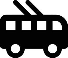 Bus transportation symbol icon vector image. Illustration of the silhouette bus transport public travel design image. EPS 10