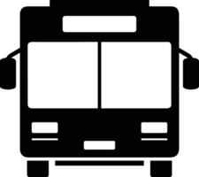 Bus transportation symbol icon vector image. Illustration of the silhouette bus transport public travel design image. EPS 10