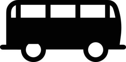 Bus transportation symbol icon vector image. Illustration of the silhouette bus transport public travel design image. EPS 10