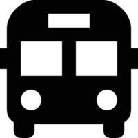 Bus transportation symbol icon vector image. Illustration of the silhouette bus transport public travel design image. EPS 10