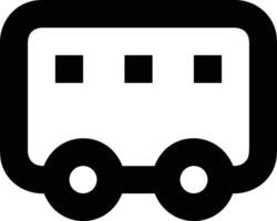 Bus transportation symbol icon vector image. Illustration of the silhouette bus transport public travel design image. EPS 10