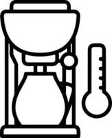 Thermometer medicine icon symbol image vector. Illustration of the temperature cold and hot measure tool design image.EPS 10 vector