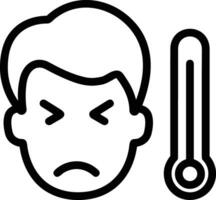 Thermometer medicine icon symbol image vector. Illustration of the temperature cold and hot measure tool design image.EPS 10 vector