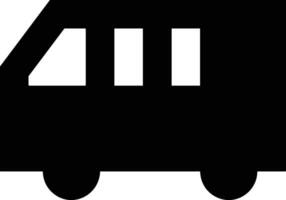 Bus transportation symbol icon vector image. Illustration of the silhouette bus transport public travel design image. EPS 10