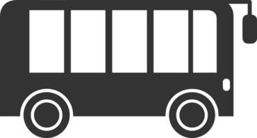 Bus transportation symbol icon vector image. Illustration of the silhouette bus transport public travel design image. EPS 10