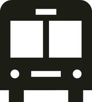 Bus transportation symbol icon vector image. Illustration of the silhouette bus transport public travel design image. EPS 10