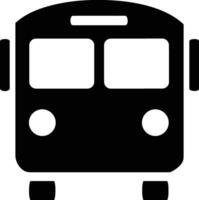 Bus transportation symbol icon vector image. Illustration of the silhouette bus transport public travel design image. EPS 10