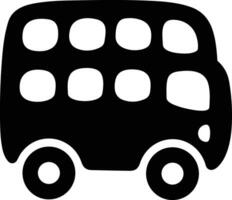 Bus transportation symbol icon vector image. Illustration of the silhouette bus transport public travel design image. EPS 10