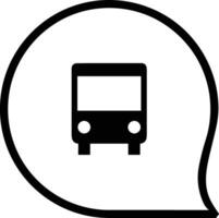 Bus transportation symbol icon vector image. Illustration of the silhouette bus transport public travel design image. EPS 10