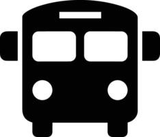 Bus transportation symbol icon vector image. Illustration of the silhouette bus transport public travel design image. EPS 10