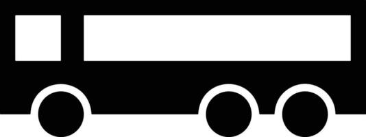 Bus transportation symbol icon vector image. Illustration of the silhouette bus transport public travel design image. EPS 10
