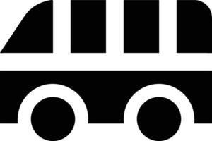 Bus transportation symbol icon vector image. Illustration of the silhouette bus transport public travel design image. EPS 10