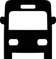 Bus transportation symbol icon vector image. Illustration of the silhouette bus transport public travel design image. EPS 10