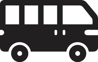 Bus transportation symbol icon vector image. Illustration of the silhouette bus transport public travel design image. EPS 10