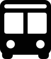 Bus transportation symbol icon vector image. Illustration of the silhouette bus transport public travel design image. EPS 10