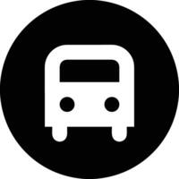 Bus transportation symbol icon vector image. Illustration of the silhouette bus transport public travel design image. EPS 10