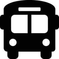 Bus transportation symbol icon vector image. Illustration of the silhouette bus transport public travel design image. EPS 10