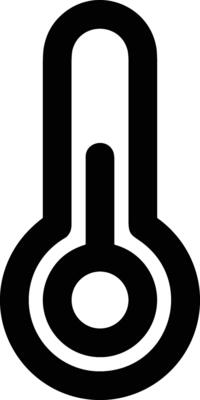 Thermometer medicine icon symbol image vector. Illustration of the temperature cold and hot measure tool design image.EPS 10