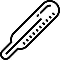 Thermometer medicine icon symbol image vector. Illustration of the temperature cold and hot measure tool design image.EPS 10 vector