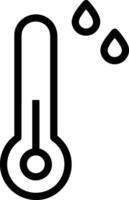 Thermometer medicine icon symbol image vector. Illustration of the temperature cold and hot measure tool design image.EPS 10 vector