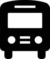 Bus transportation symbol icon vector image. Illustration of the silhouette bus transport public travel design image. EPS 10