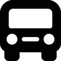 Bus transportation symbol icon vector image. Illustration of the silhouette bus transport public travel design image. EPS 10