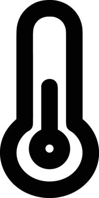 Thermometer medicine icon symbol image vector. Illustration of the temperature cold and hot measure tool design image.EPS 10