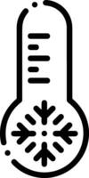 Thermometer medicine icon symbol image vector. Illustration of the temperature cold and hot measure tool design image.EPS 10 vector