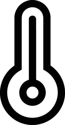 Thermometer medicine icon symbol image vector. Illustration of the temperature cold and hot measure tool design image.EPS 10