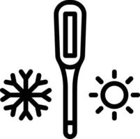 Thermometer medicine icon symbol image vector. Illustration of the temperature cold and hot measure tool design image.EPS 10 vector