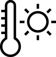 Thermometer medicine icon symbol image vector. Illustration of the temperature cold and hot measure tool design image.EPS 10 vector