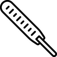 Thermometer medicine icon symbol image vector. Illustration of the temperature cold and hot measure tool design image.EPS 10 vector