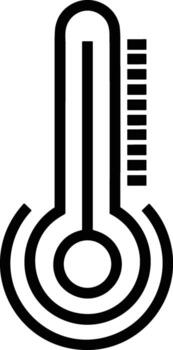 Thermometer medicine icon symbol image vector. Illustration of the temperature cold and hot measure tool design image.EPS 10 vector