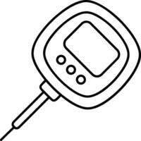 Thermometer medicine icon symbol image vector. Illustration of the temperature cold and hot measure tool design image.EPS 10 vector