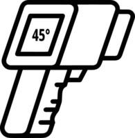 Thermometer medicine icon symbol image vector. Illustration of the temperature cold and hot measure tool design image.EPS 10 vector