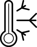 Thermometer medicine icon symbol image vector. Illustration of the temperature cold and hot measure tool design image.EPS 10 vector