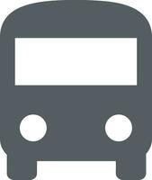 Bus transportation symbol icon vector image. Illustration of the silhouette bus transport public travel design image. EPS 10