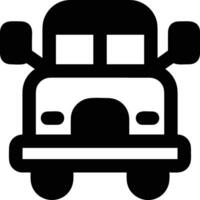 Bus transportation symbol icon vector image. Illustration of the silhouette bus transport public travel design image. EPS 10