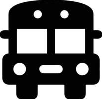 Bus transportation symbol icon vector image. Illustration of the silhouette bus transport public travel design image. EPS 10