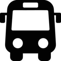 Bus transportation symbol icon vector image. Illustration of the silhouette bus transport public travel design image. EPS 10