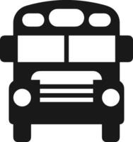 Bus transportation symbol icon vector image. Illustration of the silhouette bus transport public travel design image. EPS 10