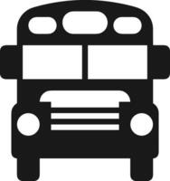 Bus transportation symbol icon vector image. Illustration of the silhouette bus transport public travel design image. EPS 10