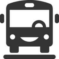 Bus transportation symbol icon vector image. Illustration of the silhouette bus transport public travel design image. EPS 10